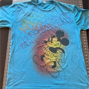 #100D Large Disney Mickey Mouse on Blue